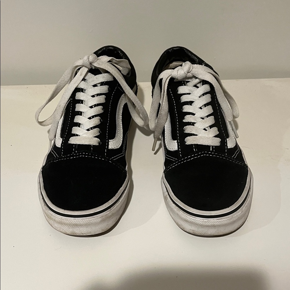 Vans Black and White Low-Top Sneakers